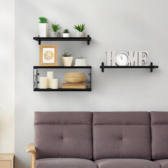 NEW  Bathroom Shelves Over Toilet Floating Shelves for Wall Rustic - Picture 8 of 8